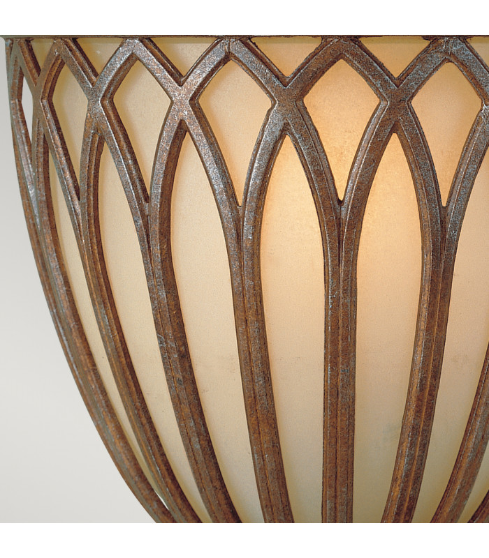 Stirling Castle 1 Light Indoor Wall Light British Bronze E27-4