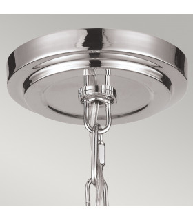 Tabby 1 Light Dome Ceiling Pendant Brushed Steel E27-2