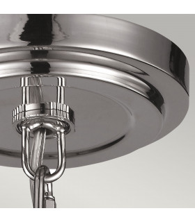 Tabby 1 Light Dome Ceiling Mini Pendant Polished Nickel E27-2