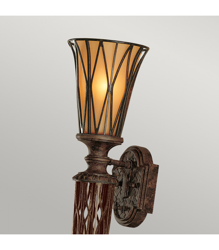 Triomphe 1 Light Indoor Wall Uplighter Firenze Gold E14-2