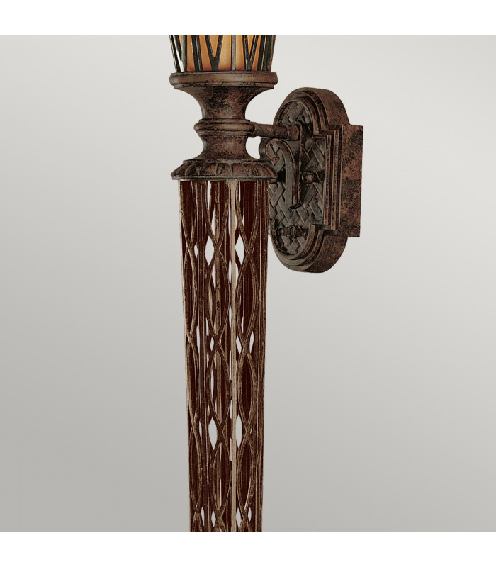 Triomphe 1 Light Indoor Wall Uplighter Firenze Gold E14-3