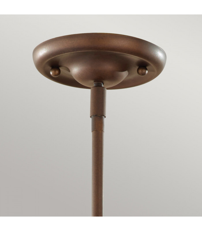 Urban Renewal 3 Light Large Dome Ceiling Pendant Bronze E27-2