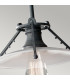 Urban Renewal 1 Light Ceiling Pendant Weathered Zinc Opal Glass E27-5