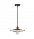 Urban Renewal 1 Light Dome Ceiling Pendant Bronze E27-1