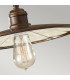 Urban Renewal 1 Light Dome Ceiling Pendant Bronze E27-3