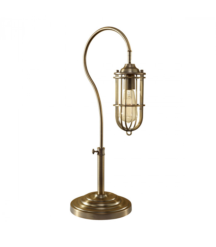 Urban Renewal 1 Light Table Lamp Dark Antique Brass E27