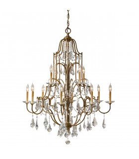Valentina 12 Light Multi-Tier Chandelier Oxidised Bronze-1