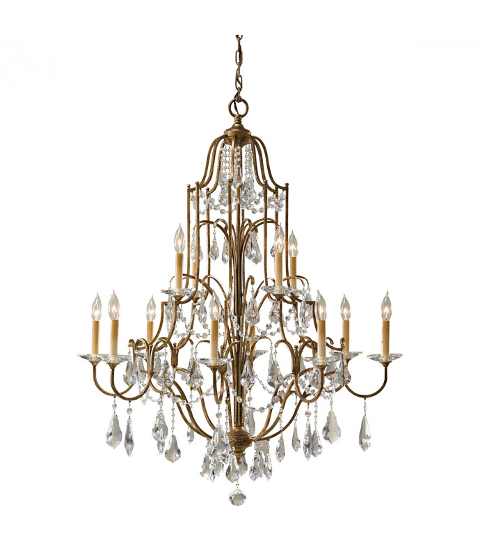 Valentina 12 Light Multi-Tier Chandelier Oxidised Bronze-1