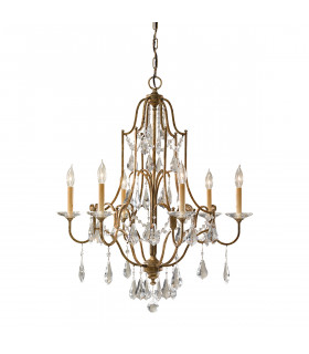 Valentina 6 Light Chandelier Bronze Finish E14-1