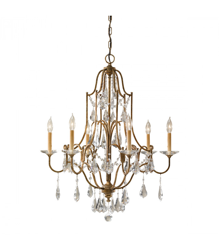 Valentina 6 Light Chandelier Bronze Finish E14-1