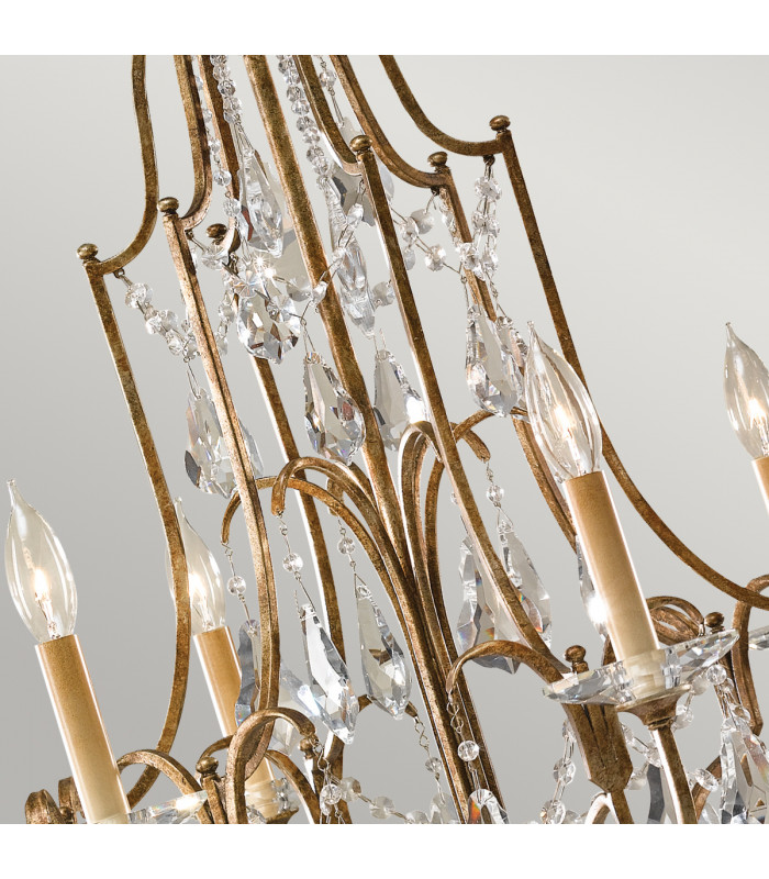 Valentina 6 Light Chandelier Bronze Finish E14-3