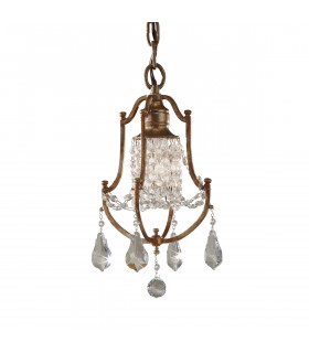Valentina 1 Light Ceiling Mini Pendant Bronze E27-1