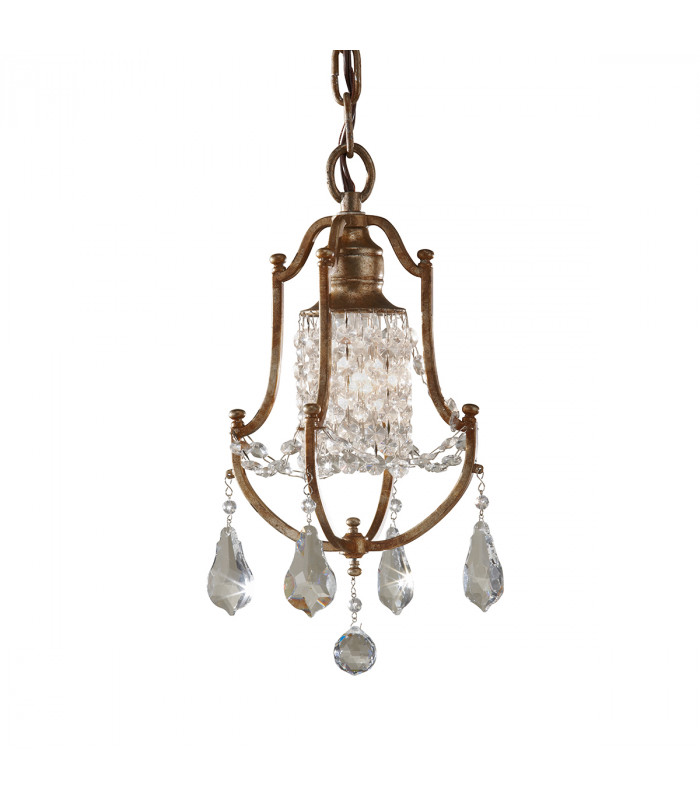 Valentina 1 Light Ceiling Mini Pendant Bronze E27-1