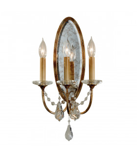 Valentina 3 Light Indoor Candle Wall Light Bronze E14-1