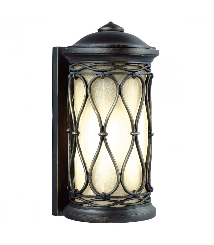 Wellfleet 1 Light Outdoor Small Wall Lantern Light Bronze IP44 E27-1