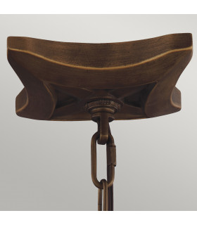 Yarmouth 3 Light Pendant Painted Aged Brass-2