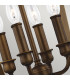 Yarmouth 4 Light Candle Pendant Chain Lantern Painted Aged Brass-5