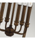 Yarmouth 6 Light Pendant Painted Aged Brass-5