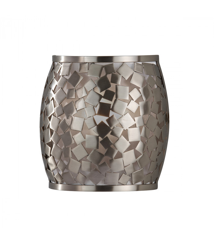 Zara 1 Light Indoor Wall Light Brushed Steel E14-1