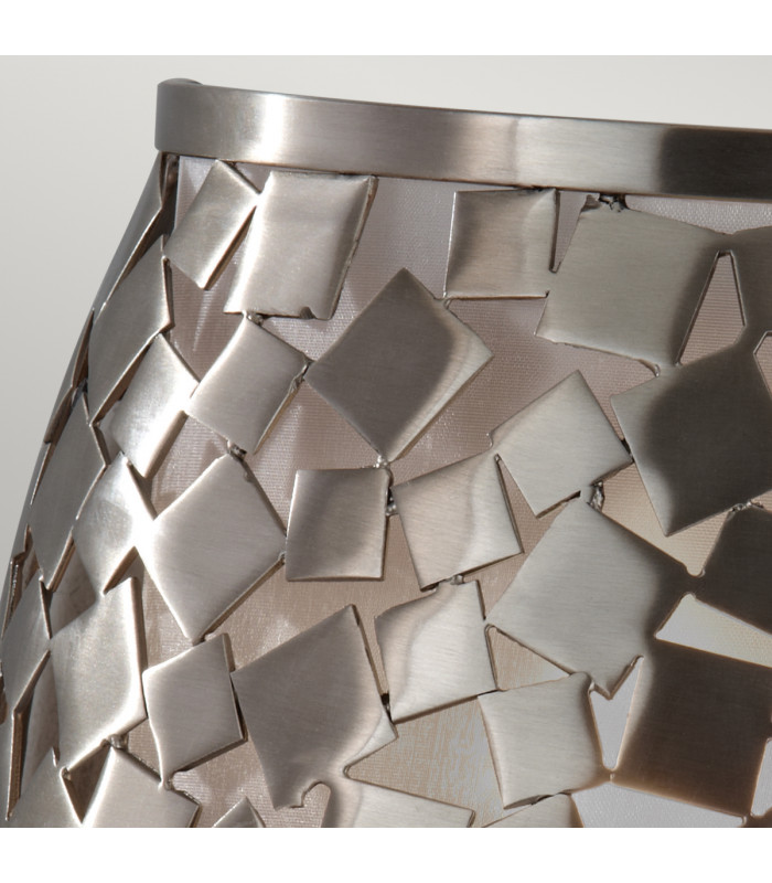 Zara 1 Light Indoor Wall Light Brushed Steel E14-3