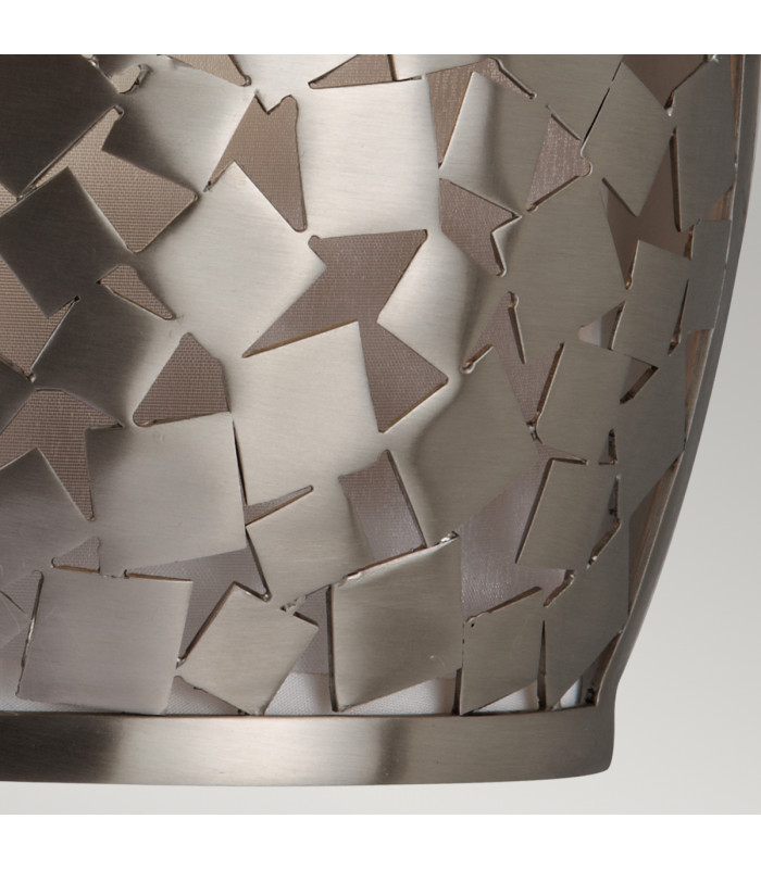 Zara 1 Light Indoor Wall Light Brushed Steel E14-4