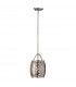 Zara 1 Light Ceiling Mini Pendant Brushed Steel E27