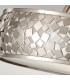 Zara 3 Light Semi Flush Ceiling Light Brushed Steel E27-3