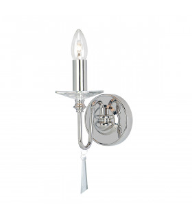 Finsbury Park 1 Light Indoor Candle Wall Light Polished Nickel - Shade Not Included E14-1
