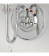 Finsbury Park 1 Light Indoor Candle Wall Light Polished Nickel - Shade Not Included E14-3