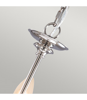 Finsbury Park Chandelier 3 Light Polished Nickel Finish E14-2