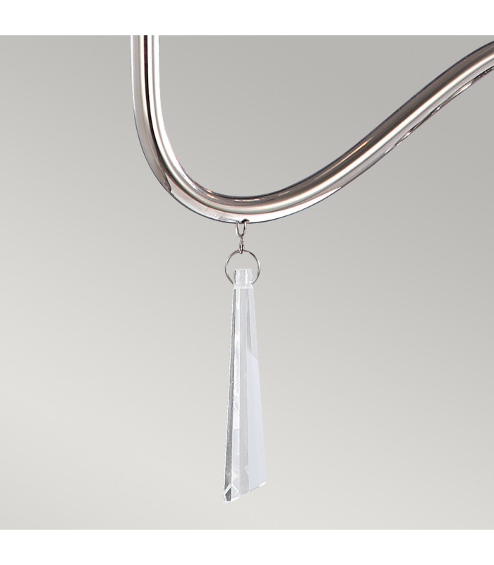 Finsbury Park Chandelier 3 Light Polished Nickel Finish E14-5