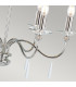 Finsbury Park 6 Light Multi Arm Chandelier Polished Nickel Finish - Shades Not Included E14-4