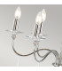 Finsbury Park 6 Light Multi Arm Chandelier Polished Nickel Finish - Shades Not Included E14-5