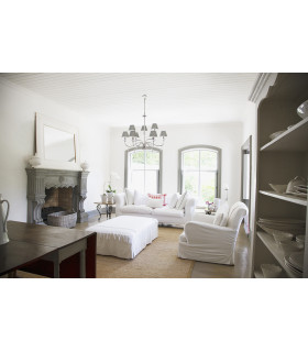 Finsbury Park 9 Light Chandelier Polished Nickel Finish E14-2