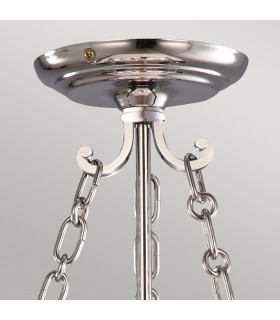 Finsbury Park 3 Light Small Ceiling Lantern Pendant Polished Nickel E14-2