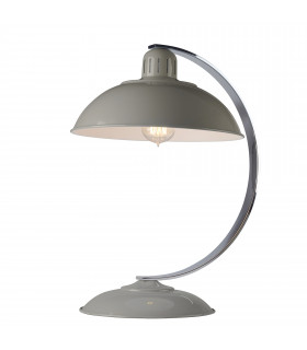 Franklin 1 Light Desk Lamp Tarpaulin Grey E27-1