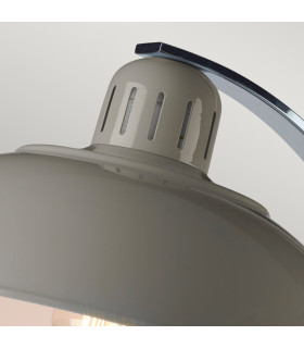 Franklin 1 Light Desk Lamp Tarpaulin Grey E27-2
