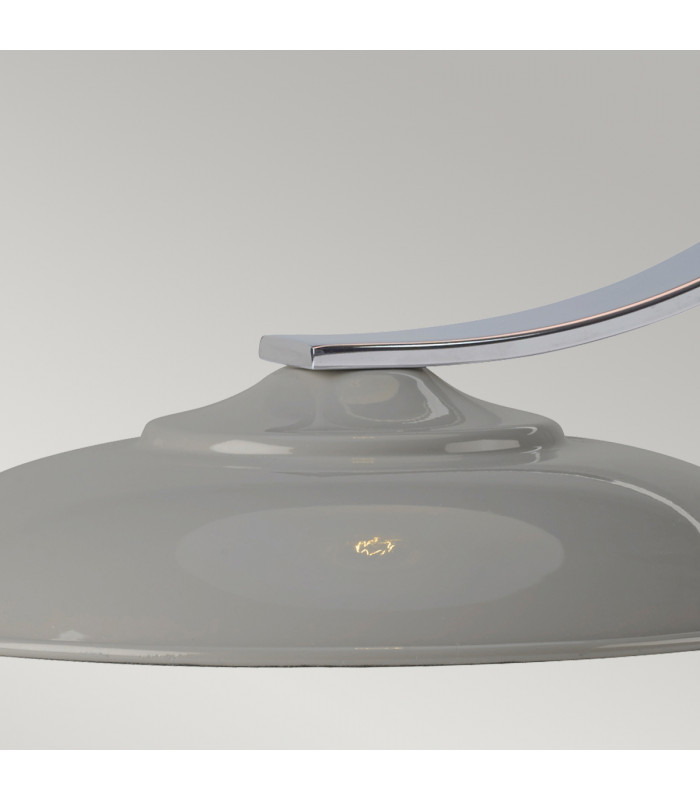 Franklin 1 Light Desk Lamp Tarpaulin Grey E27-4