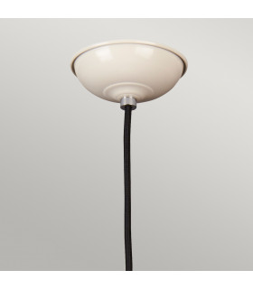 Franklin 1 Light Dome Ceiling Pendant Cream E27-2