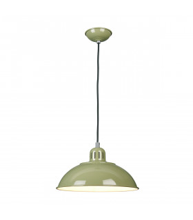 Franklin 1 Light Dome Ceiling Pendant Green E27-1