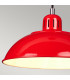 Franklin 1 Light Dome Ceiling Pendant Red E27-4
