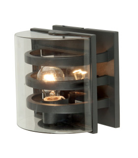 Frida 1 Light Indoor Wall Light Graphite IP54 E27-1