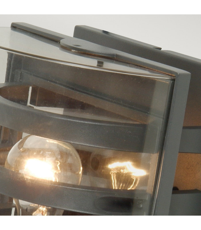 Frida 1 Light Indoor Wall Light Graphite IP54 E27-3
