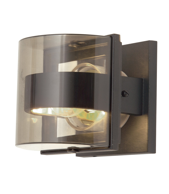 Frida 1 Light Indoor Small Wall Light Graphite IP54 E27-1