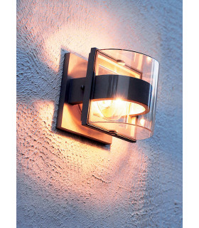 Frida 1 Light Indoor Small Wall Light Graphite IP54 E27-2