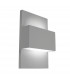 Geneve 1 Light Outdoor Up Down Wall Light Aluminium IP54 E27-1