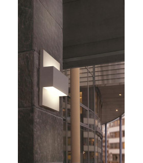 Geneve 1 Light Outdoor Up Down Wall Light Aluminium IP54 E27-2