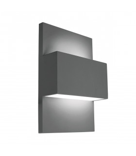 Geneve 1 Light Outdoor Up Down Wall Light Graphite IP54 E27-1