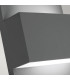 Geneve 1 Light Outdoor Up Down Wall Light Graphite IP54 E27-5