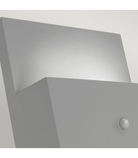 Geneve Outdoor 1 Light Wall Light with PIR Aluminium E27-2
